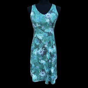 Patagonia Magnolia Spring Sundress XS Floral Print Yosemite Natives Beryl Green